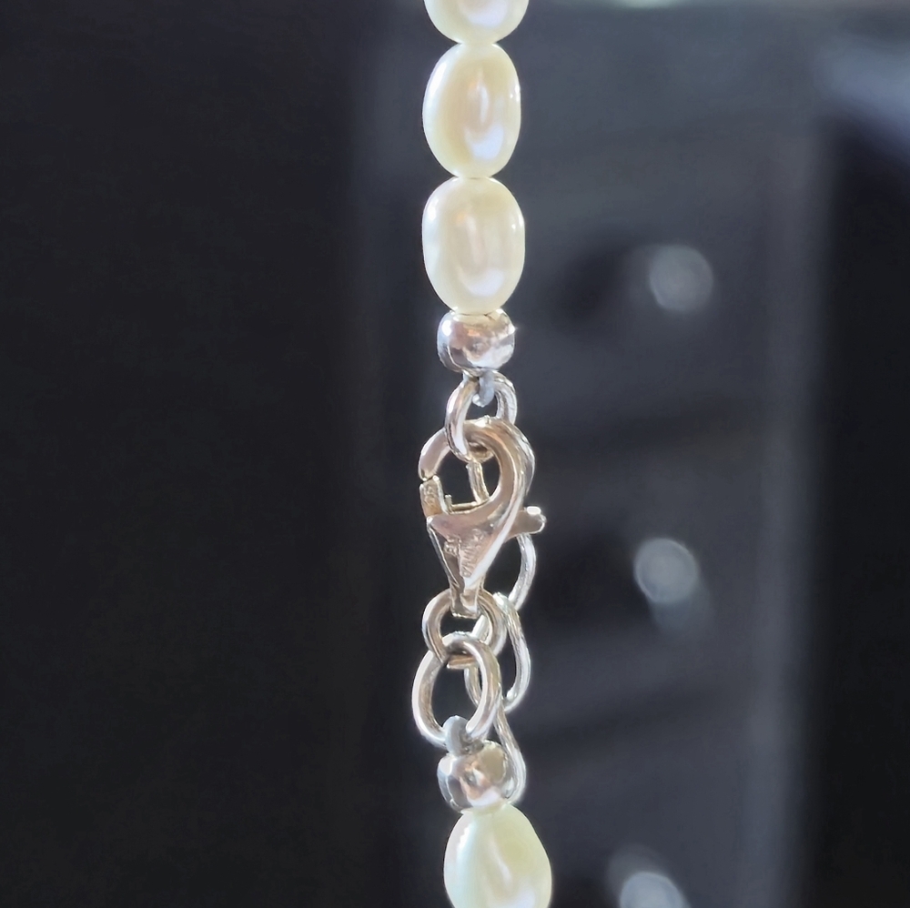 Nicky Butler Silver 18” Freshwater Cultured Rice Pearl Necklace NB Designer NWT - Picture 13 of 16